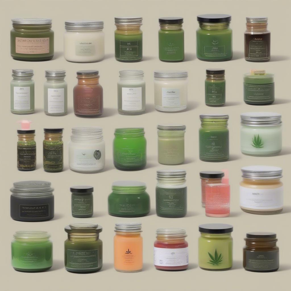 Variety of Cannabis-Scented Candles