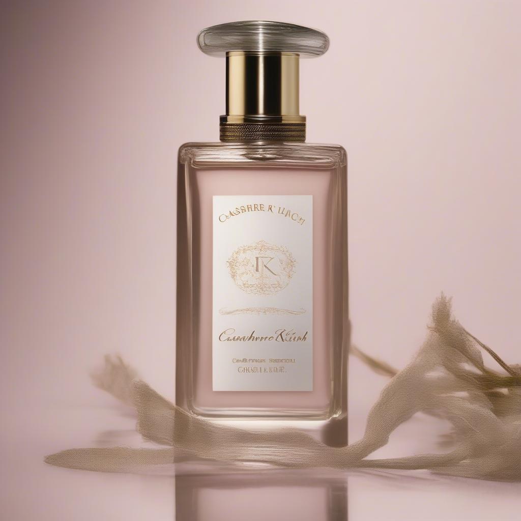 A bottle of Cashmere Kush Perfume