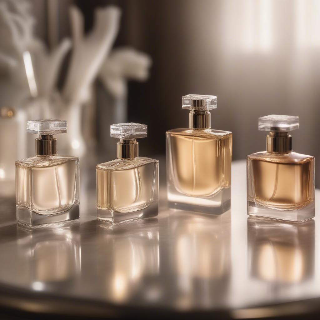 Cashmere Sweater Perfume Bottles on a Vanity