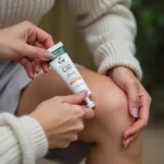 Applying Cause Medic CBD Pain Cream