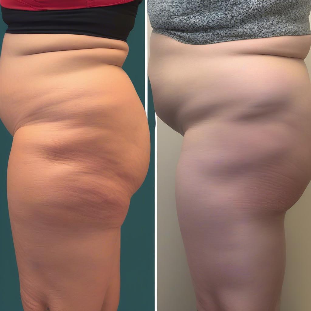 Cellulite Reduction Before and After Red Light Therapy