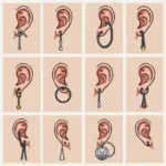 Different Chain Ear Piercing Styles