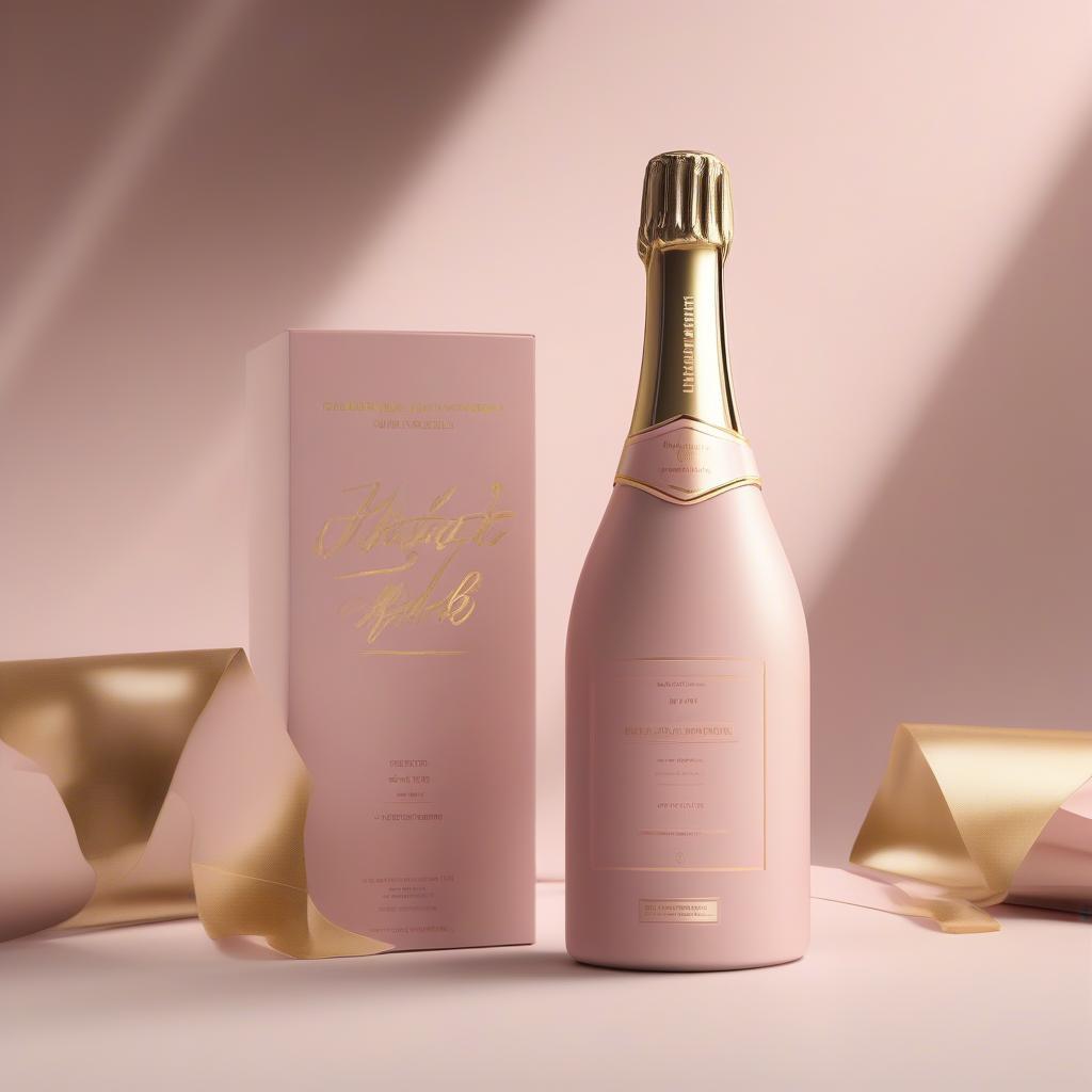 Champagne Pink Branding Example