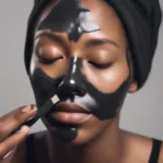 Applying a Charcoal Peel Off Mask