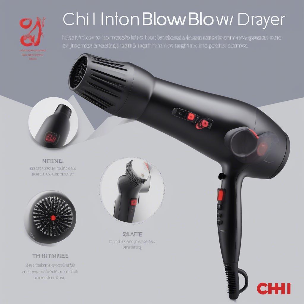 Key Features of Chi Ion Blow Dryers: Wattage, Heat Settings, Attachments