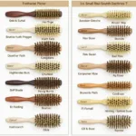 Selecting a small boar bristle brush