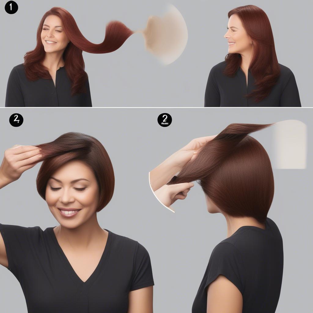 Applying Clairol Soy4plex Demi-Permanent Hair Color