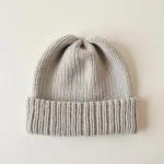 Classic Knit Beanie with Ponytail Hole