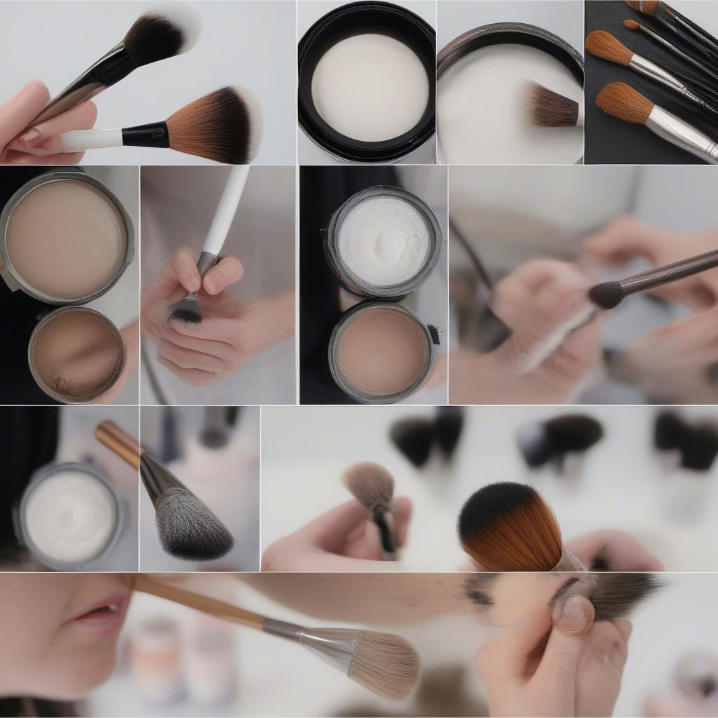 Step-by-step guide on cleaning cinema makeup brushes