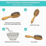 Cleaning a Sleek Hair Brush