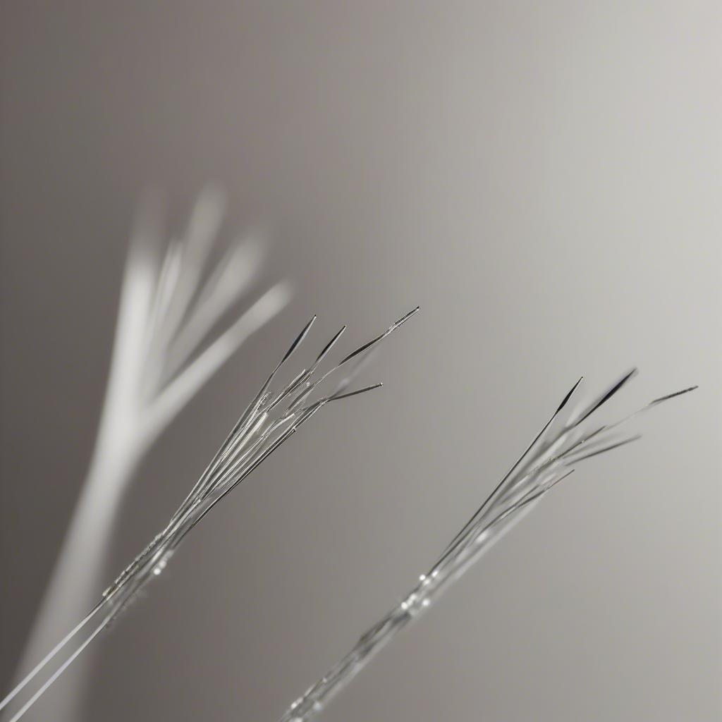 Close-up of Cosmetic Acupuncture Needles