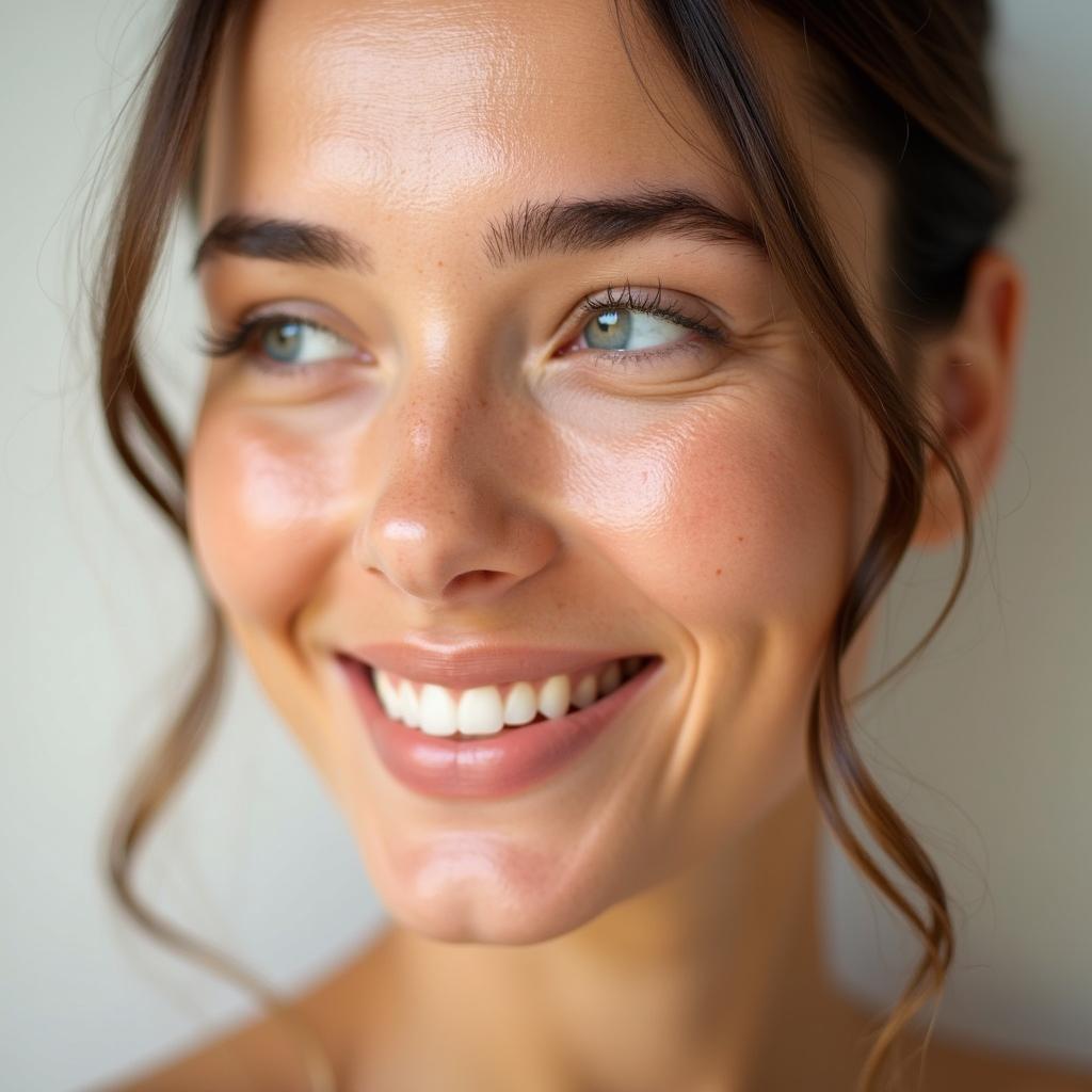 Close-Up of Youthful, Radiant Skin