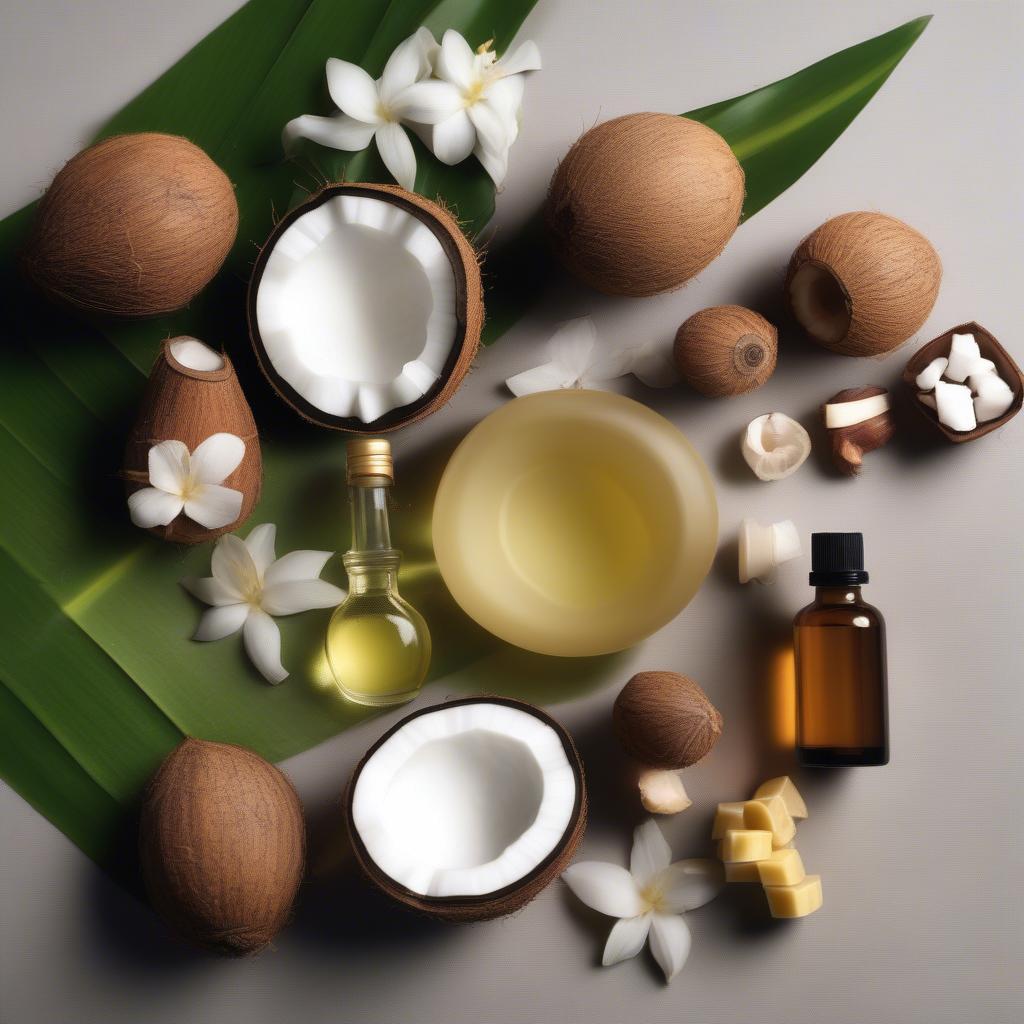 Ingredients used in coco magic body oil