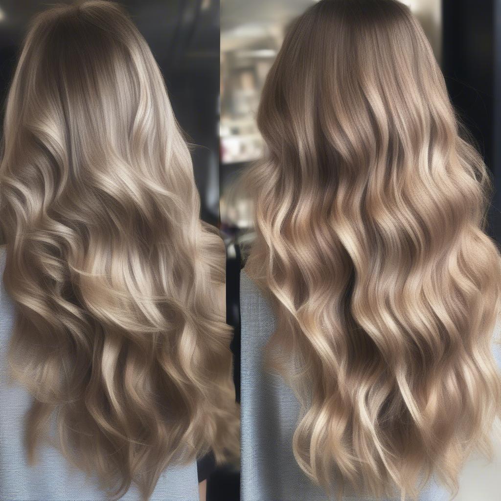 Examples of Cocoa Blonde Hair Shades