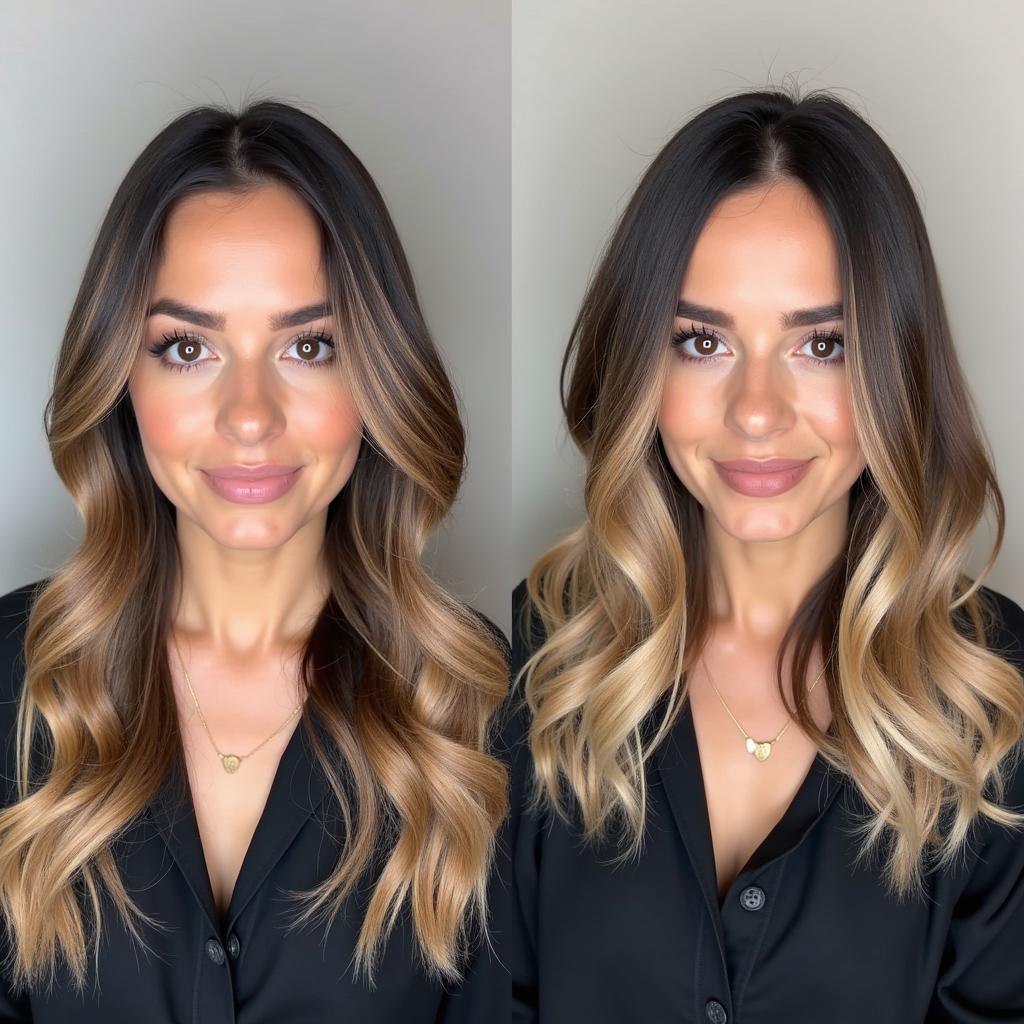 Colour Contouring Before & After Transformation