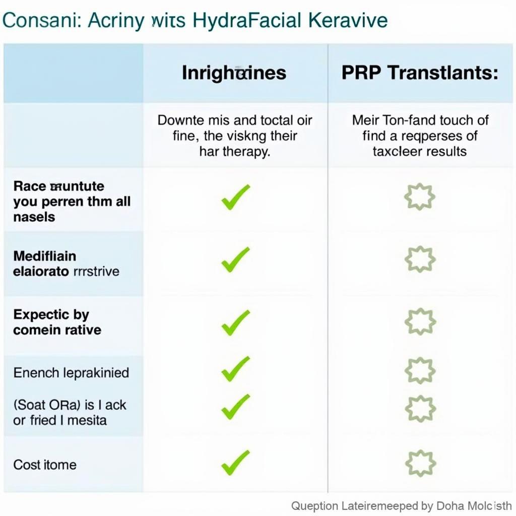 Comparison of Different Hair Treatments