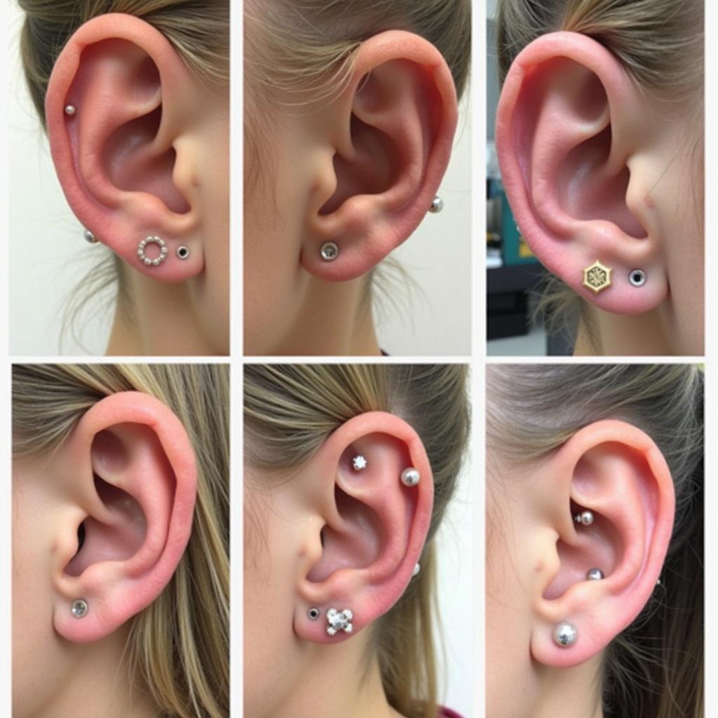 Examples of Constellation Ear Piercings