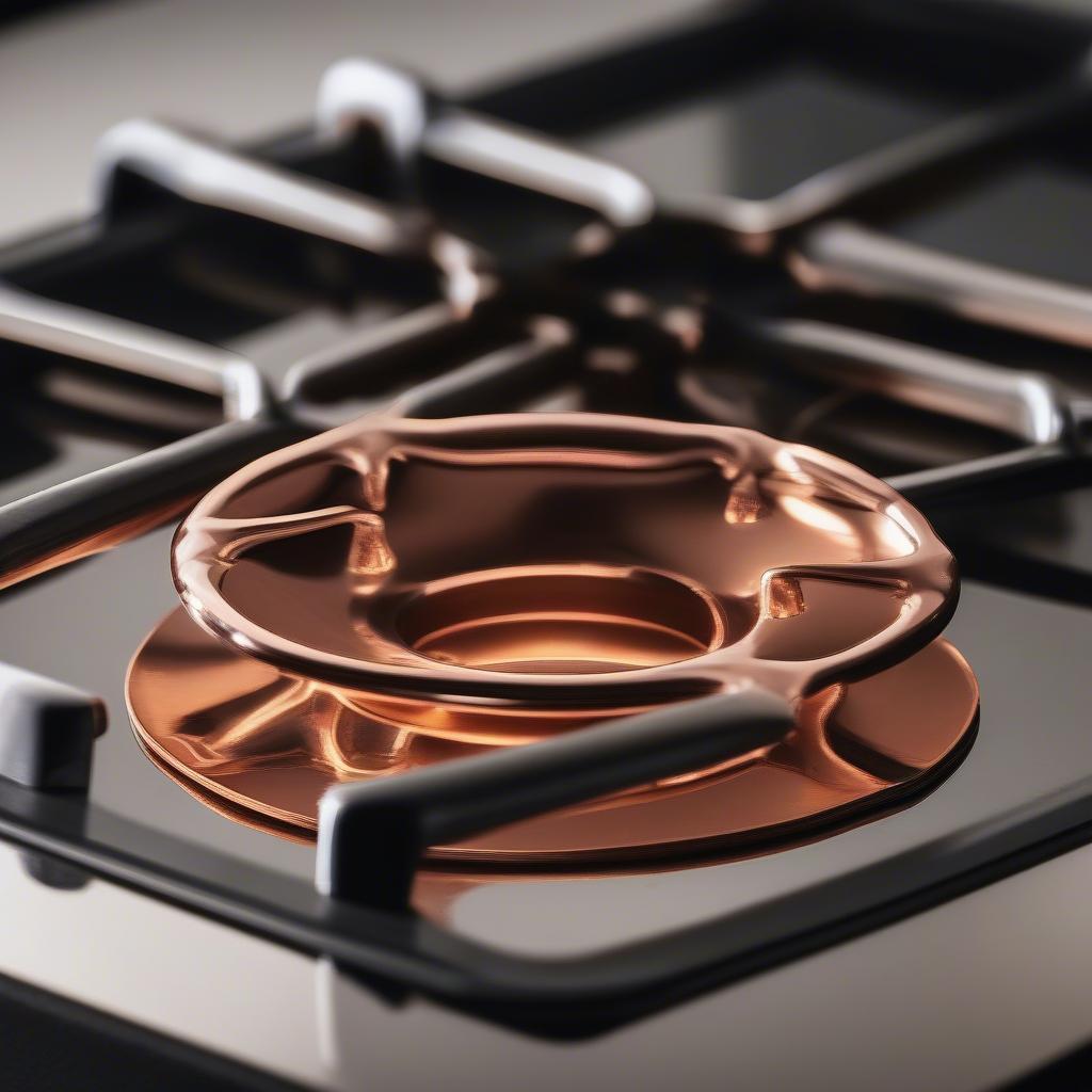 Copper Heat Diffuser on Gas Stove