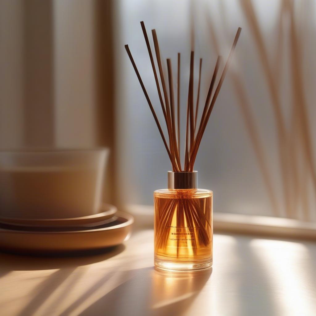 Coppertone Fragrance Oil in a Reed Diffuser