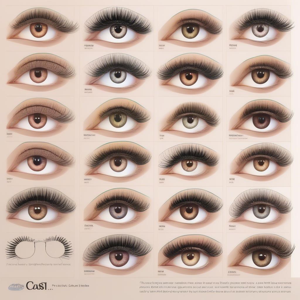 Different Styles of Costume Lashes