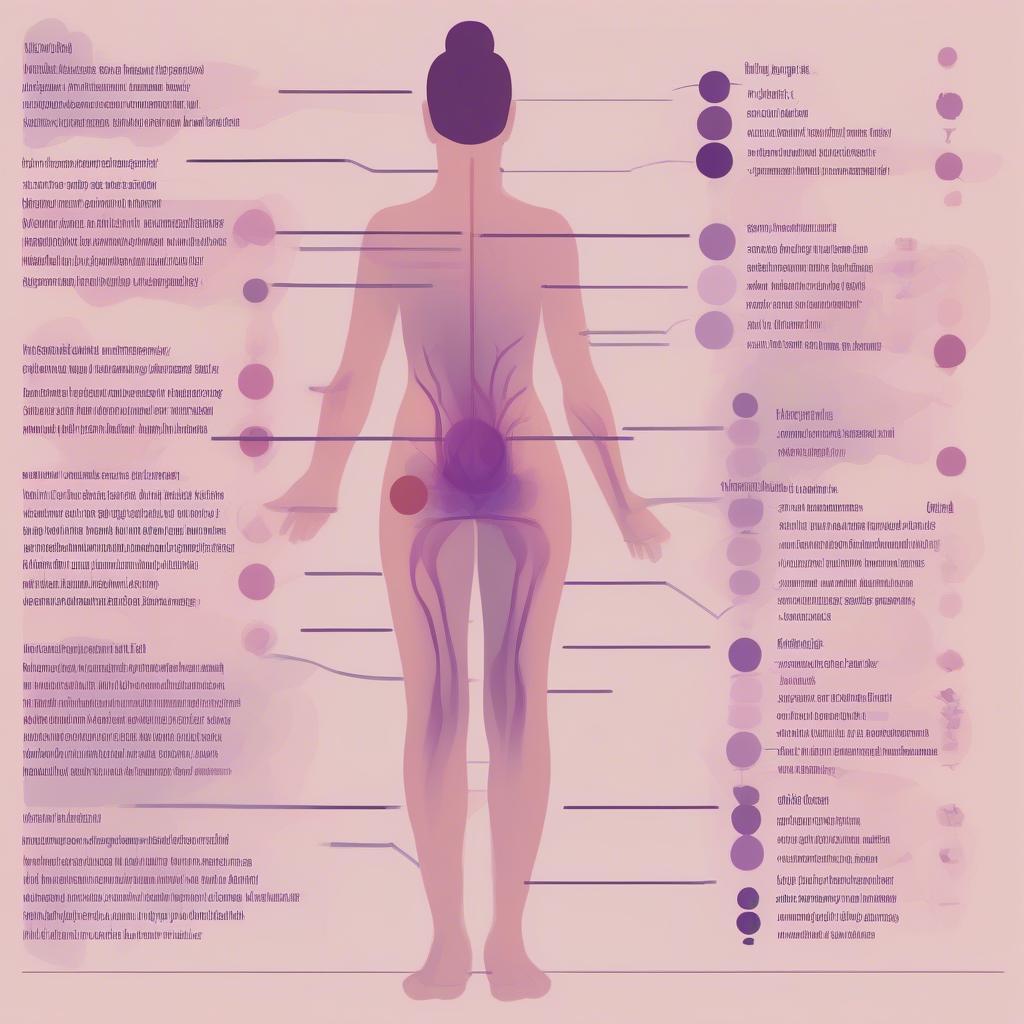 Chart showing different shades of cupping marks and their potential meanings