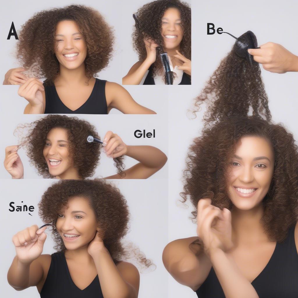 Curly Hair Routine using Go Curly Gel