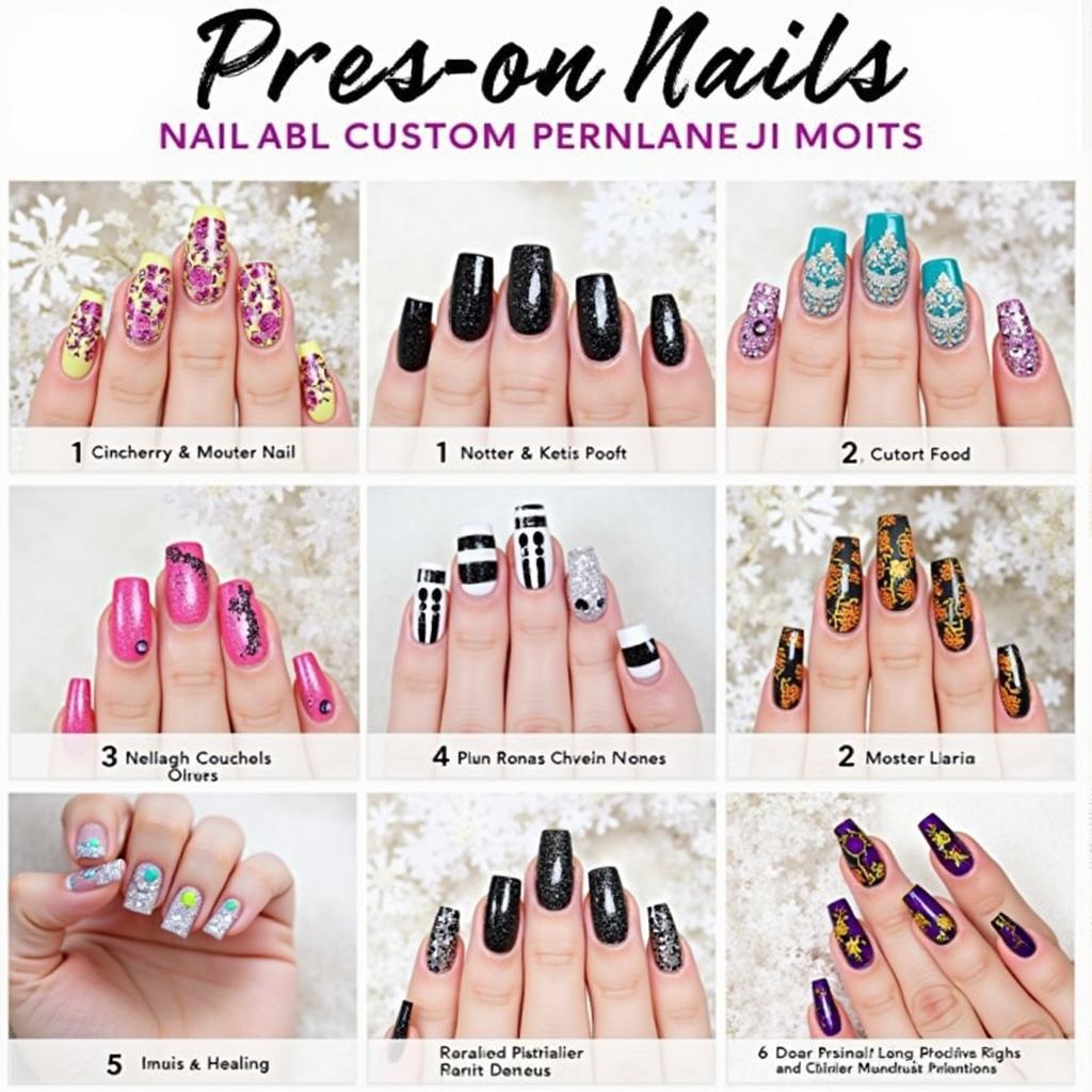 Custom Press-On Nail Designs Showcase