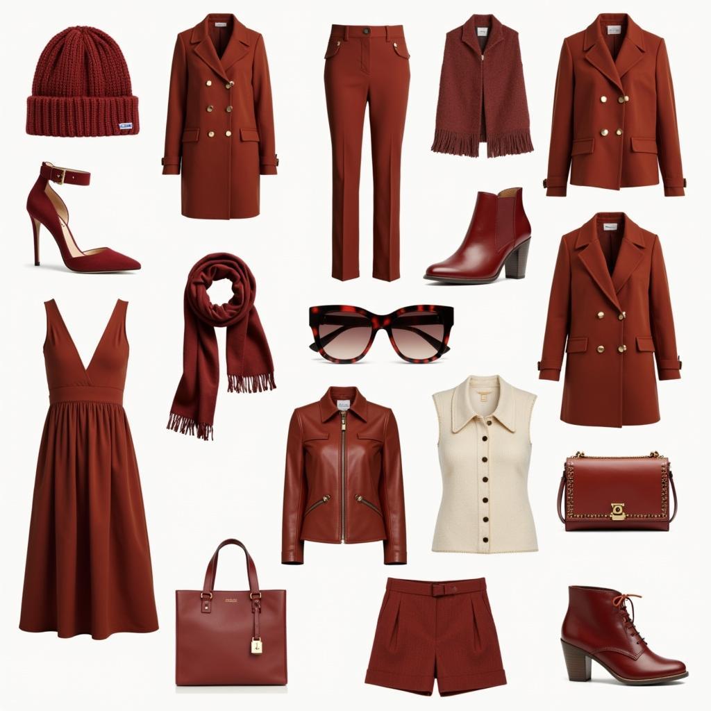 Dark Red Copper Accessories and Fashion