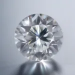 Close-up view of a diamond affixed to a tooth