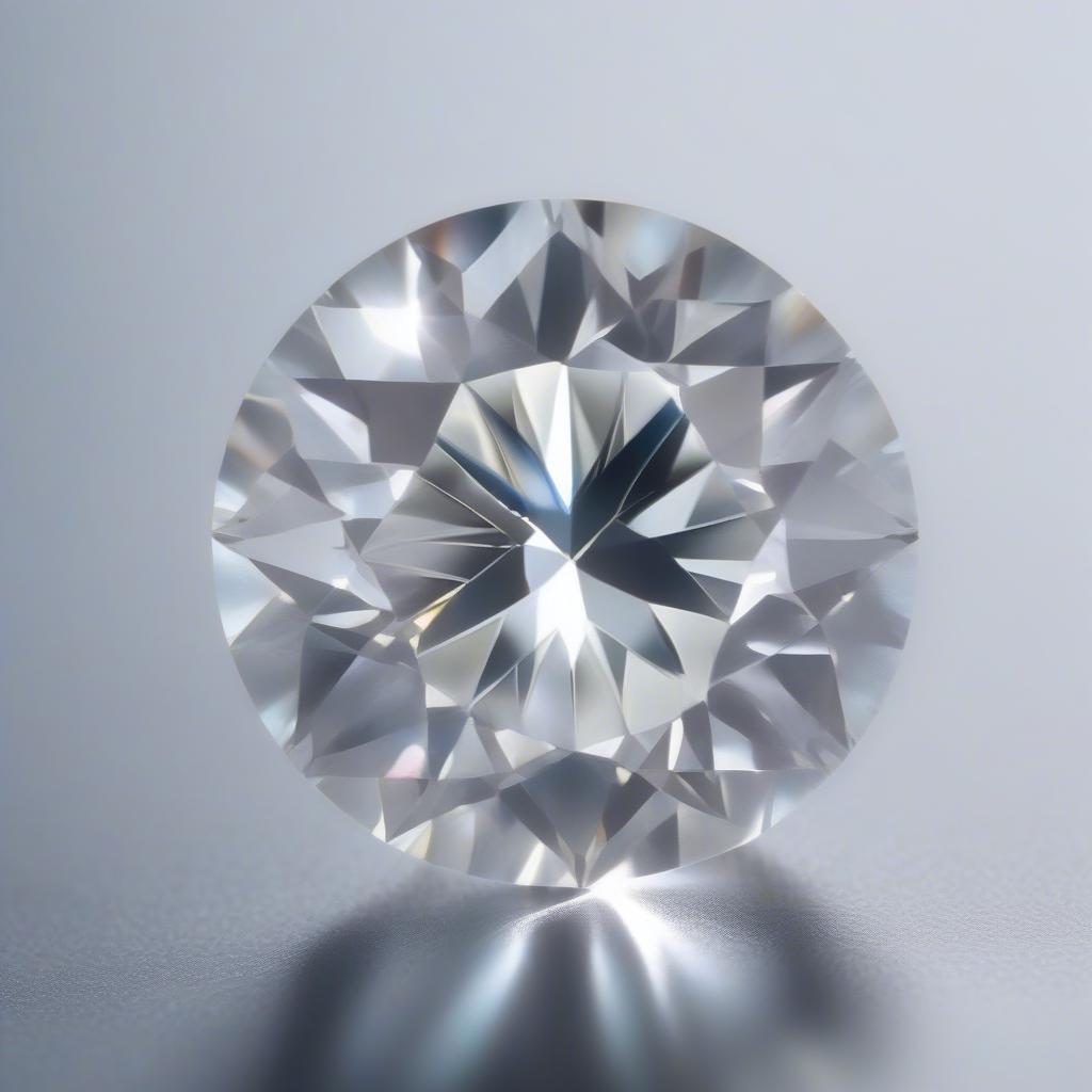 Close-up view of a diamond affixed to a tooth