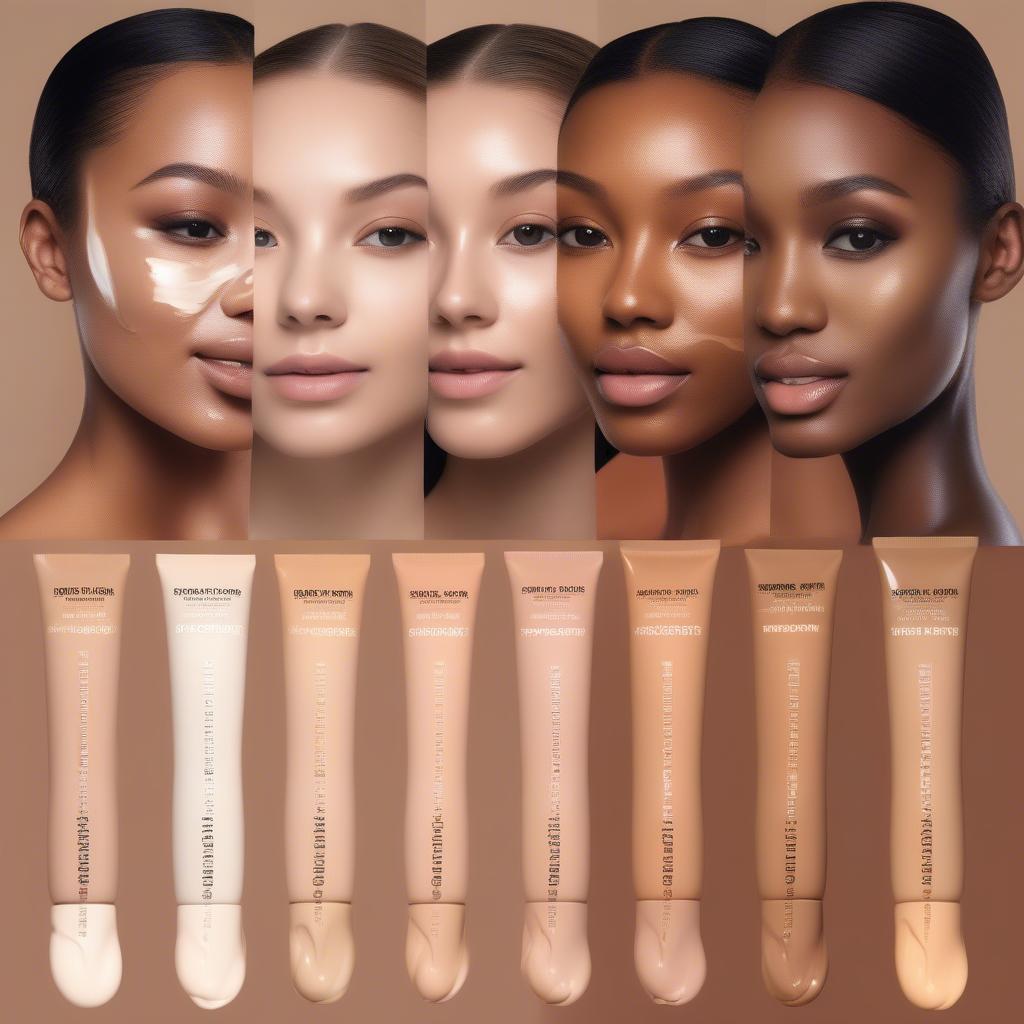 Various Shades of BB Cream