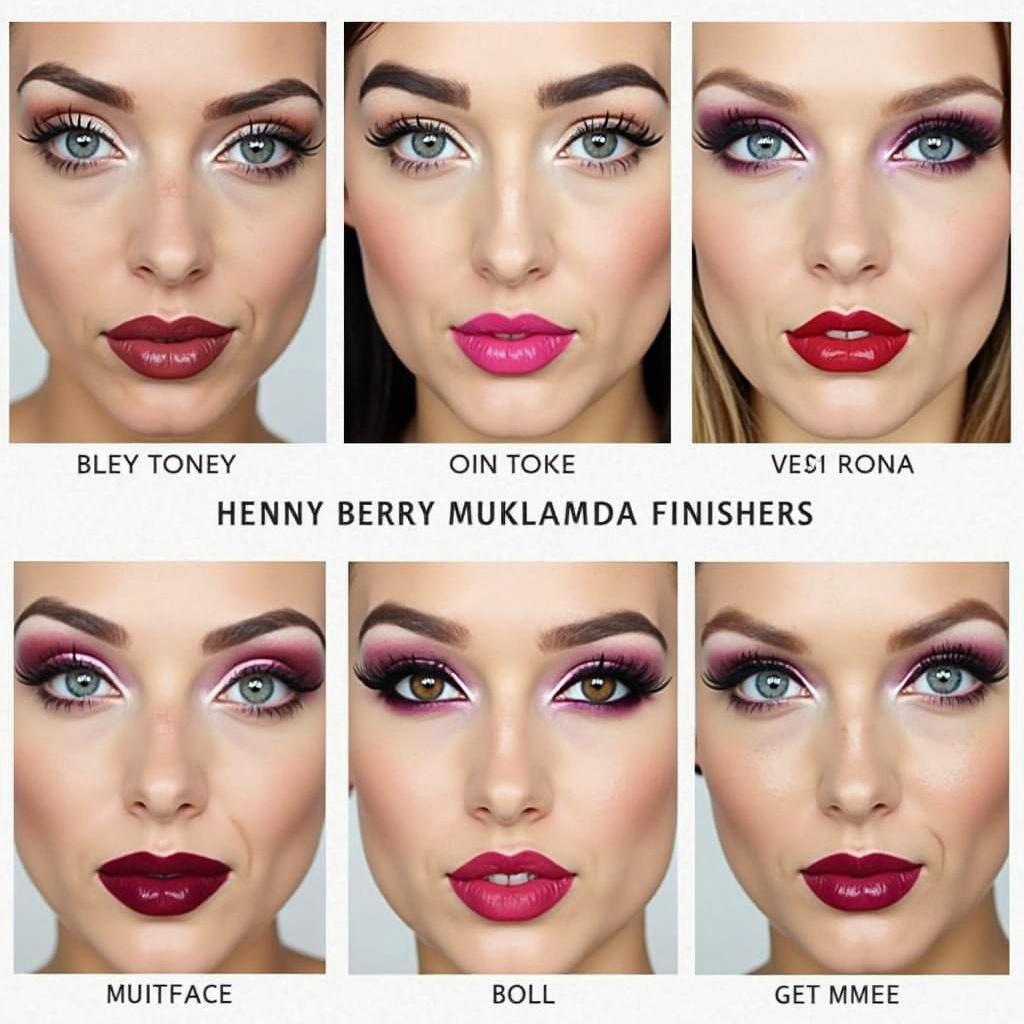 Different Berry Lipstick Looks