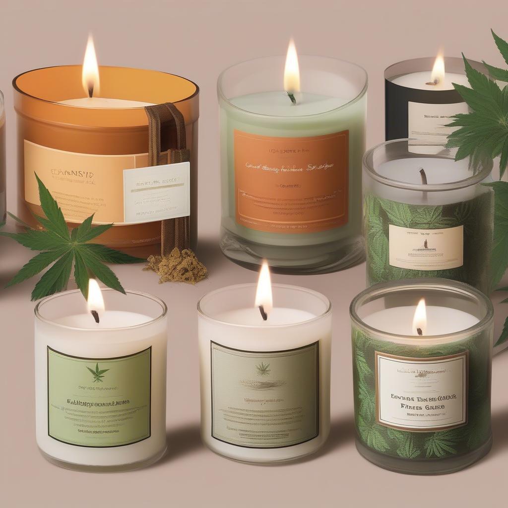 Different Cannabis Candle Scents