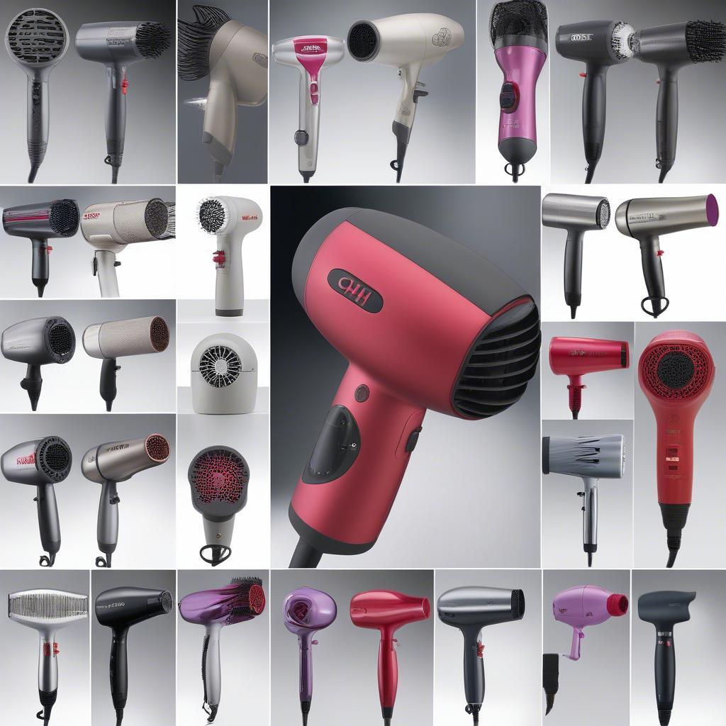 Various Chi Titanium Digital Hair Dryer Models