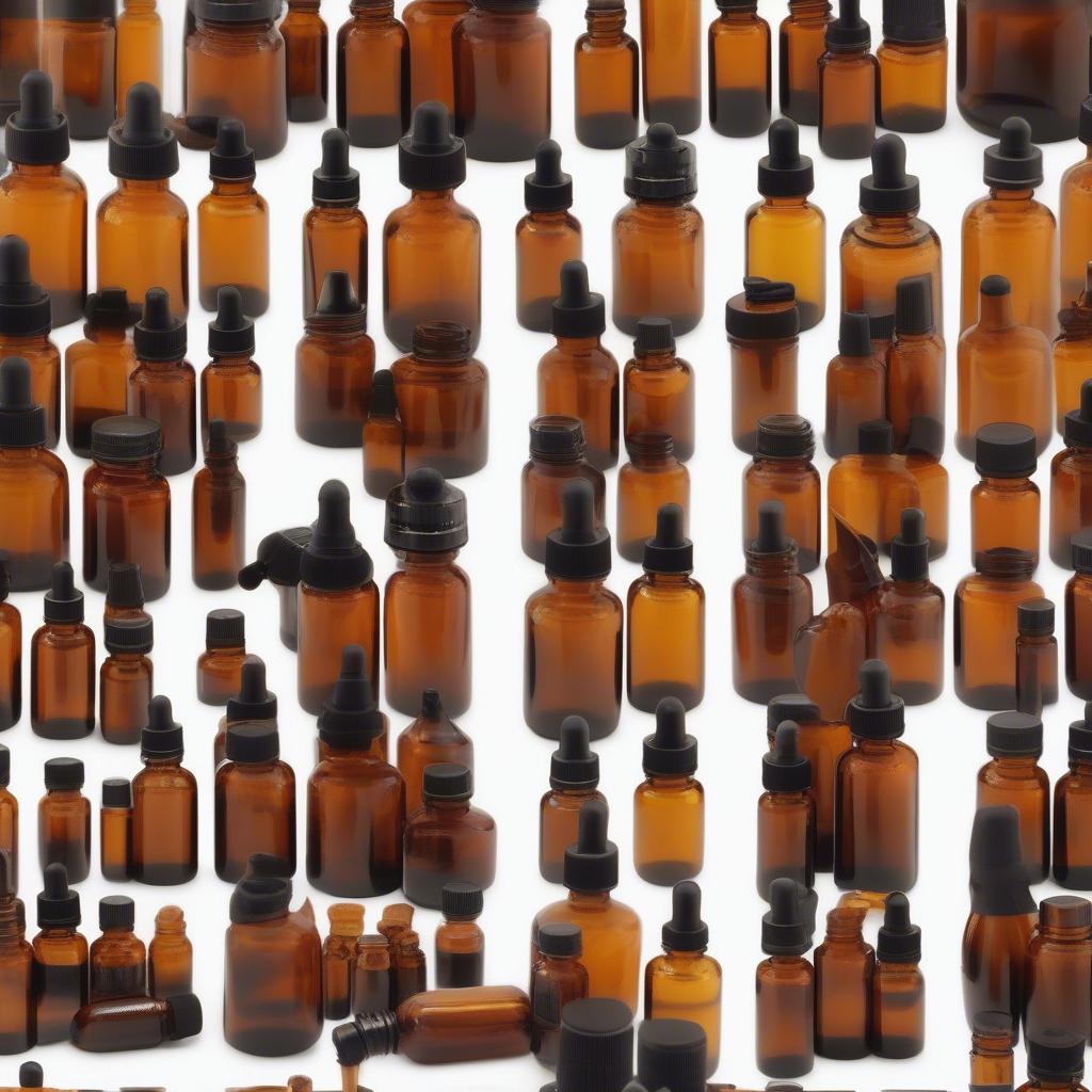 Various Dropper and Cap Styles for 2 oz Amber Glass Bottles