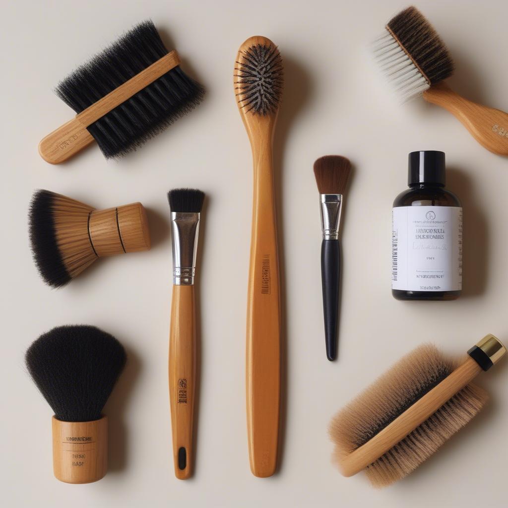 Various Hair Brush Types for Oil Application