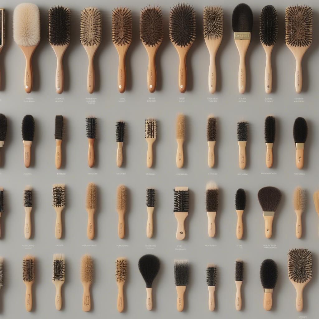 Various Paddle Brush Types for Makeup