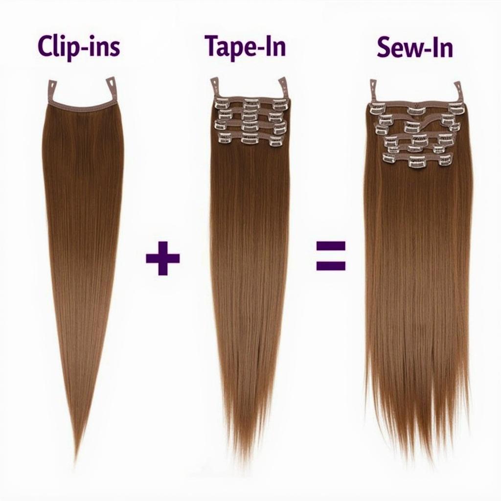 Different Types of Brown Hair Extensions