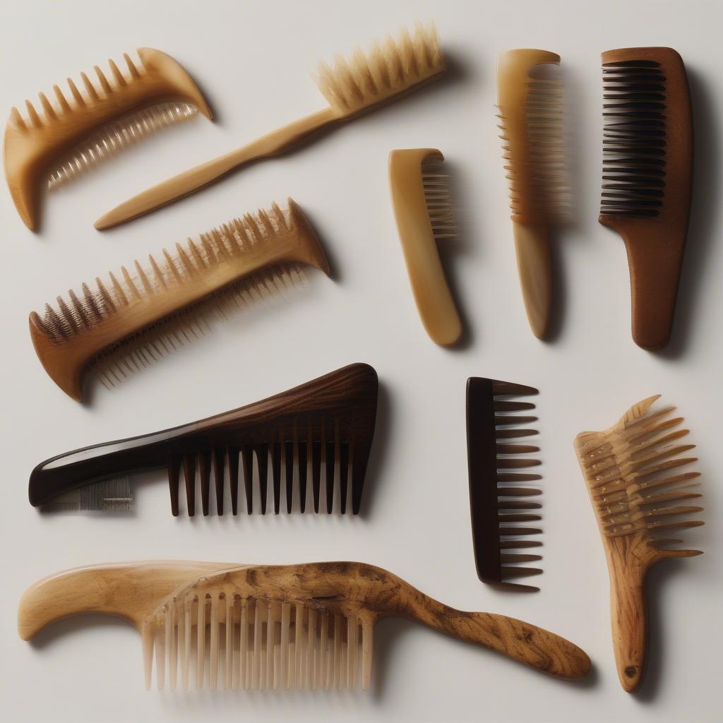 Various Combs for Scalp Massage