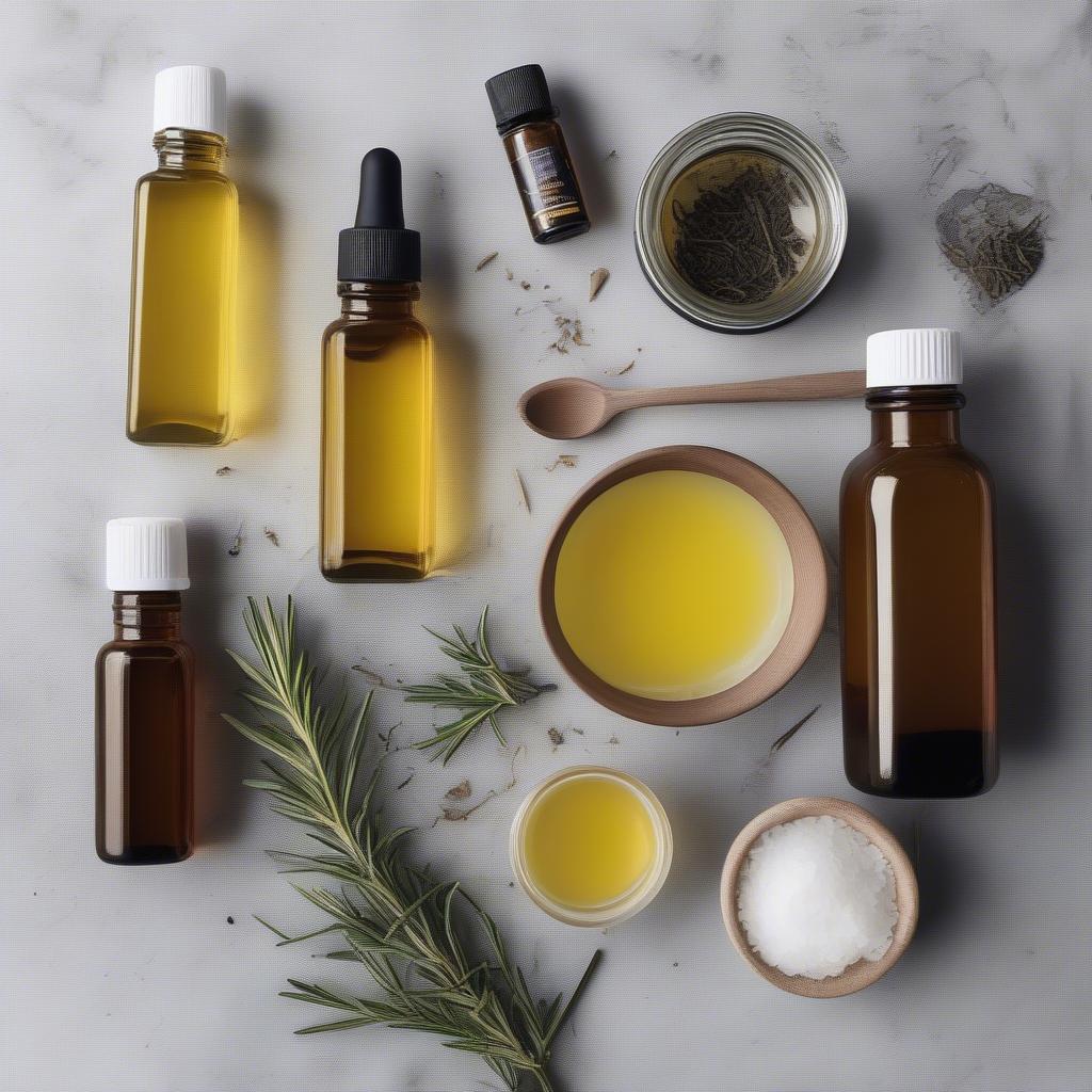 DIY Natural Black Hair Oil Blend Ingredients