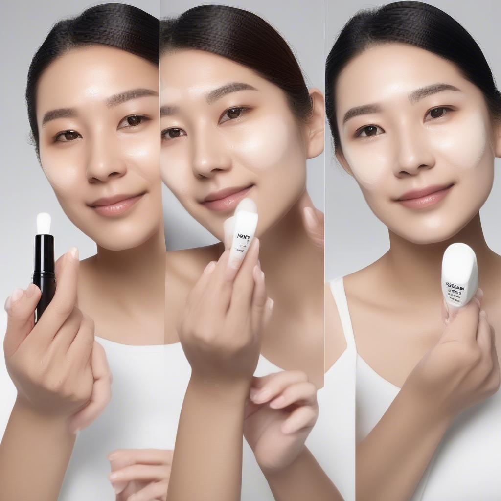 Applying Dr. Jart+ BB Cream