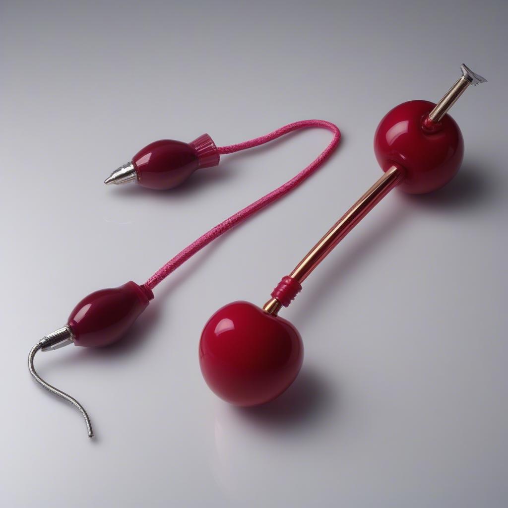 Dual-Ended Cherry Vibrator for Versatile Stimulation