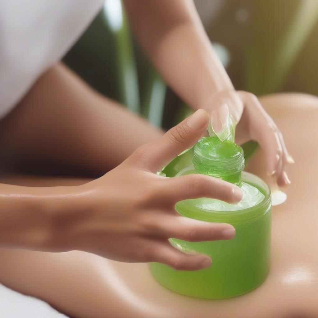 Applying Aloe Vera After Electrolysis