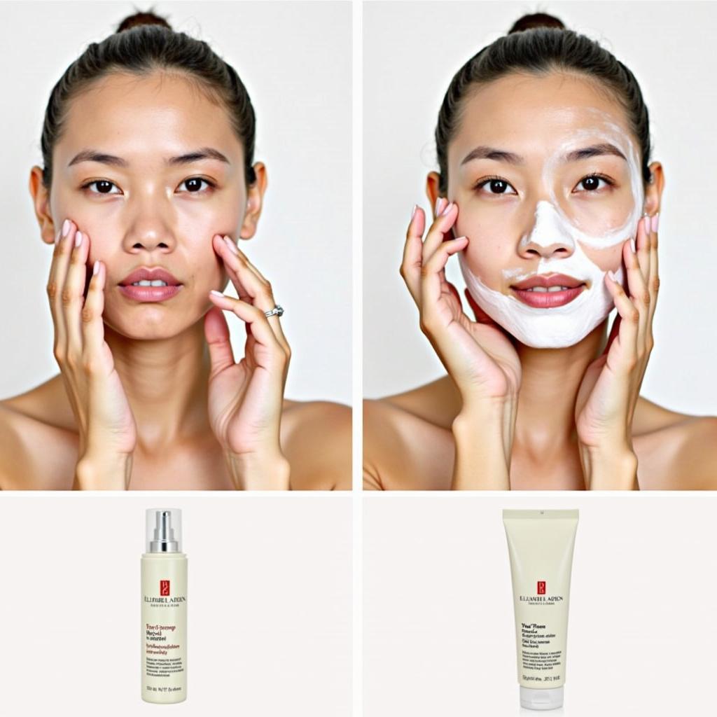 Elizabeth Arden Two-In-One Cleanser Application