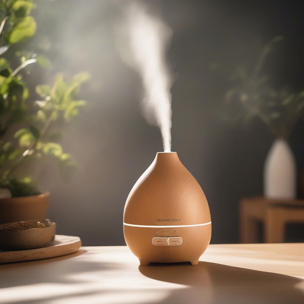 Essential Oil Diffuser in Sunlit Room