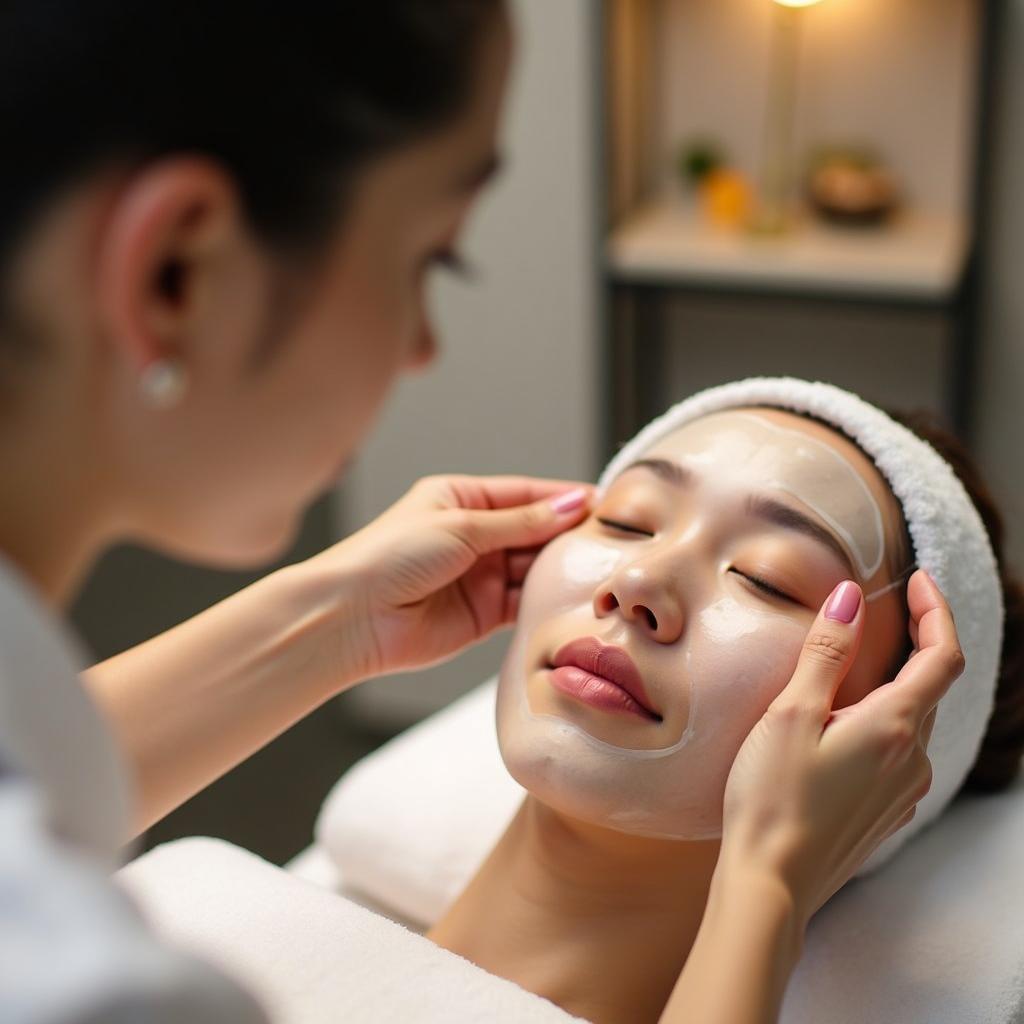 Esthetician Performing a Korean Facial