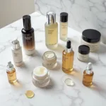 Luxury Korean Skincare Products on Display