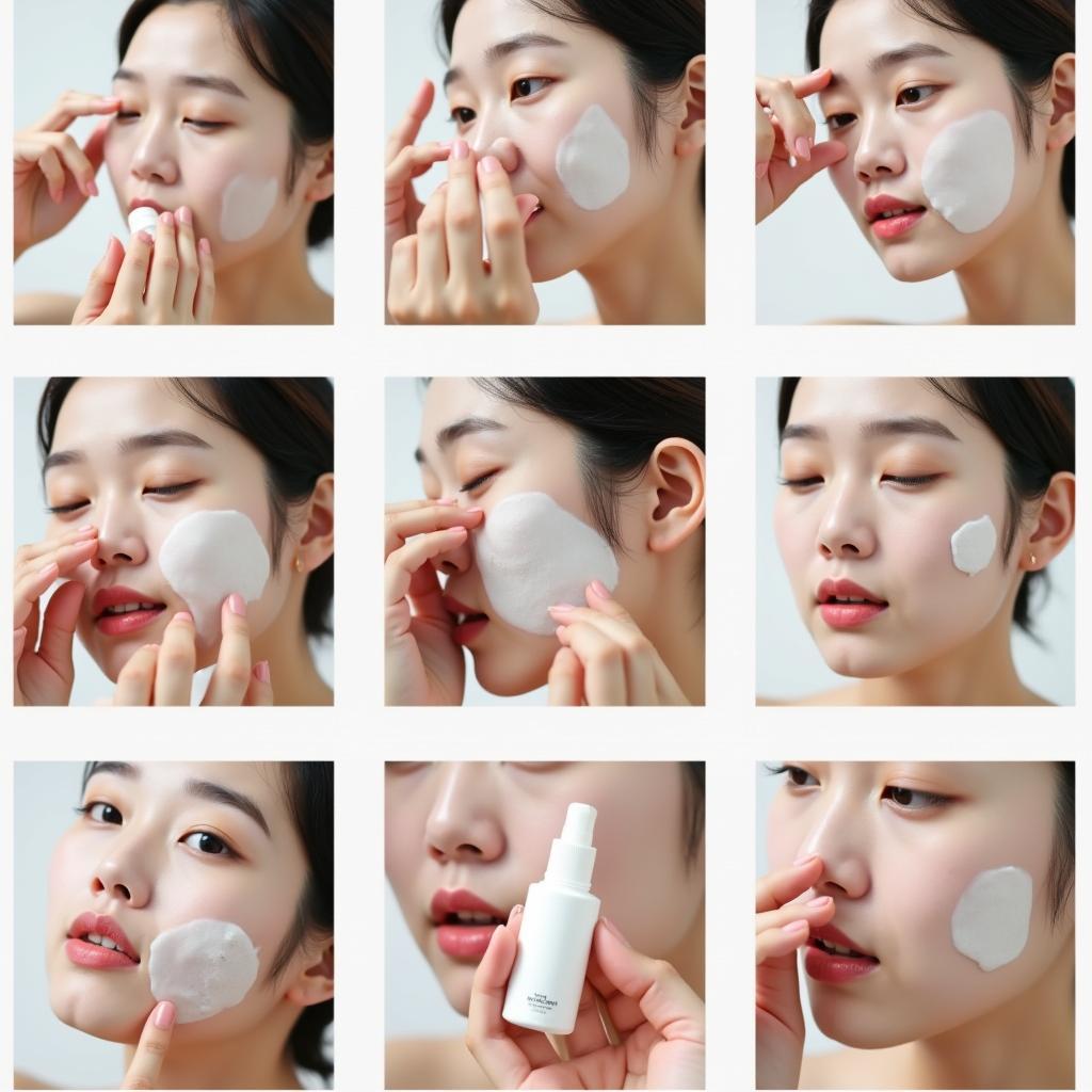 Applying Expensive Korean Skincare Products