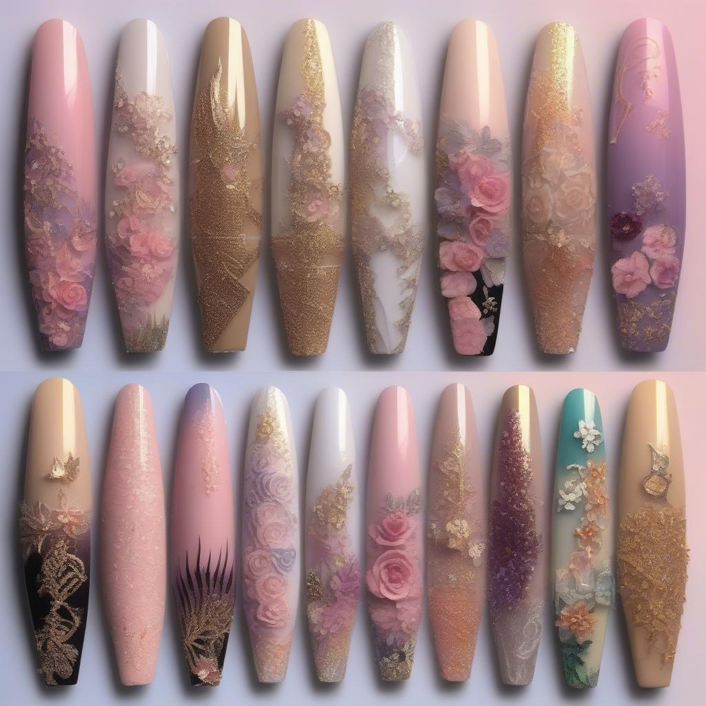 Trending Extra Long Coffin Nail Designs