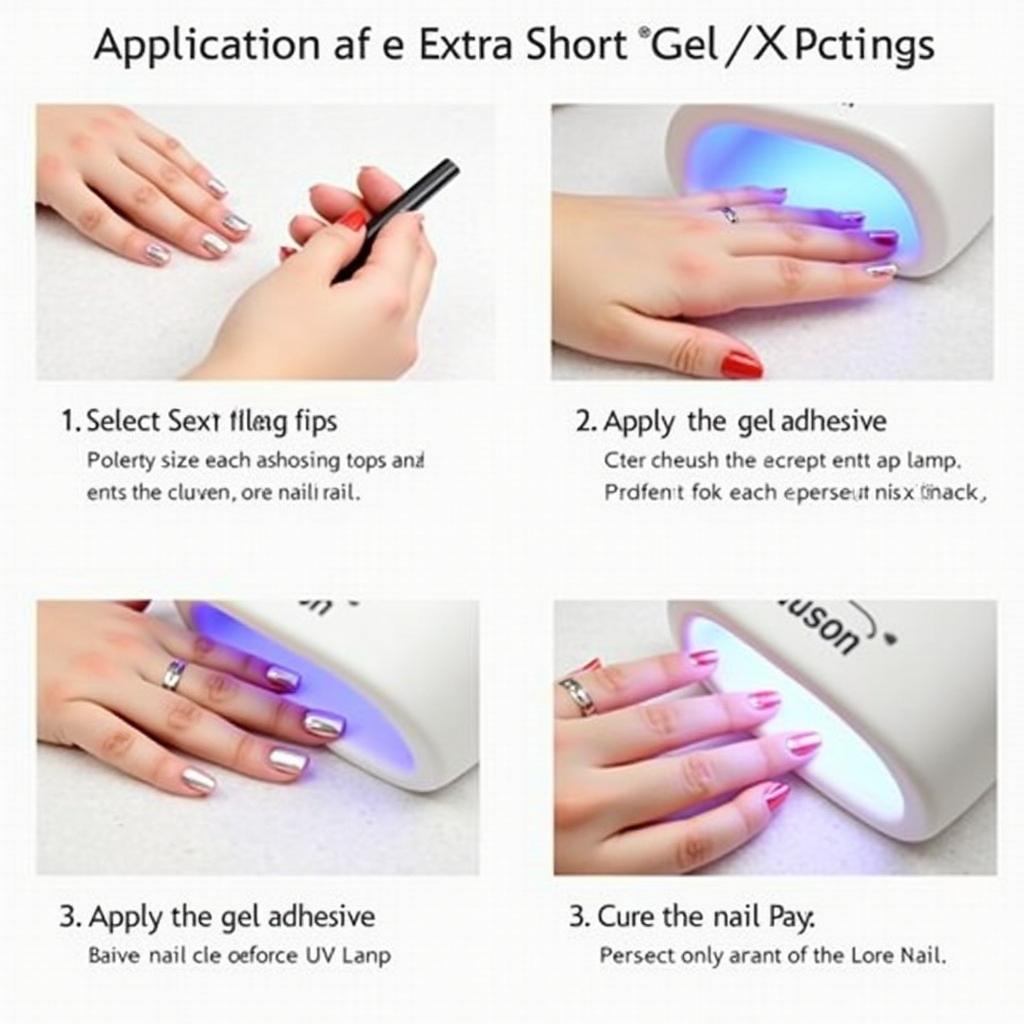 Applying Extra Short Gel X Nails